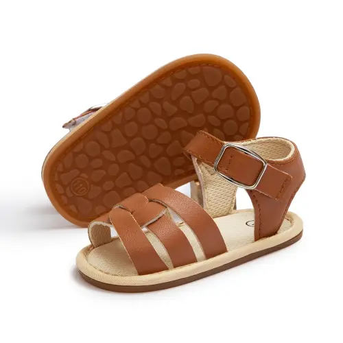 HsdsBebe Baby Girl Sandals Infant Summer Soft Sole Shoe Anti-Slip Crib Shoes 0-18 Months