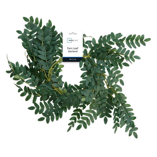 Mainstays 5' Artificial Green Leaf Fern Garland