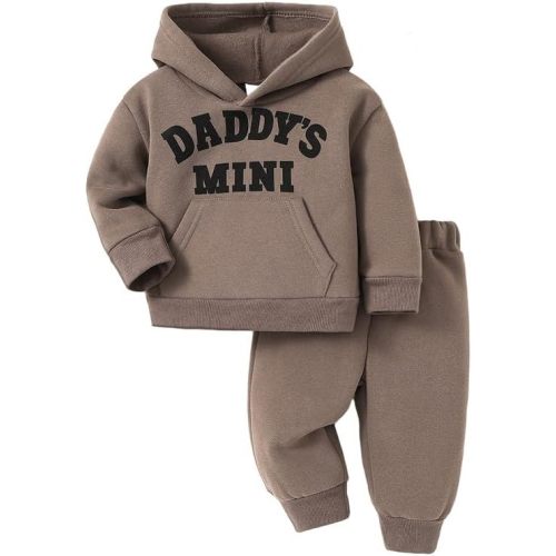 Toddler Baby Boy Fall Clothes Long Sleeve Hoodie Sweatshirts Pants Set Infant Winter Outfits
