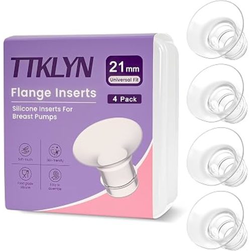4 Pcs 21mm Flange Inserts, Soft Flange Reducer for 24mm Breast Shield