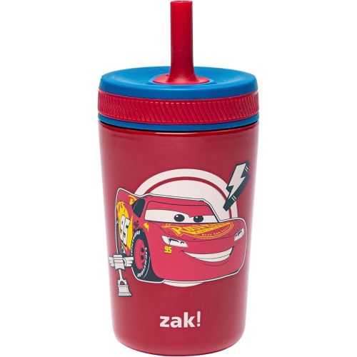 Zak Designs Disney Pixar Cars Kelso 12oz Leak-Proof Toddler Straw Cup