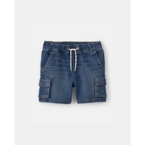 Toddler Boy Denim Drawstring Cargo Shorts - Dark Wash - OshKosh B'gosh | Carter's