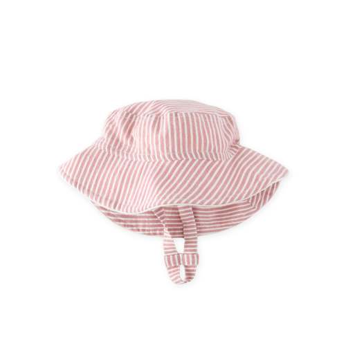 GOTS Certified Organic Cotton Seersucker Bucket Hat - Anchor Red – Pehr