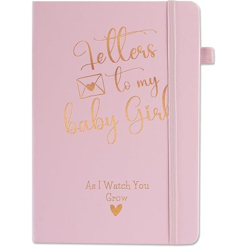 New Mom Gifts for Women Notebook Gifts, Funny Gift Keepsake Idea for New Mom, Baby Shower, Christmas, Birthday, A5 - Letters to My Baby Girl
