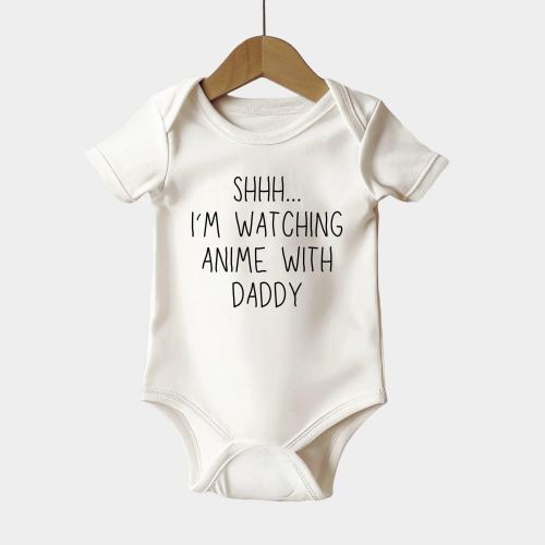 Anime With Daddy Baby Bodysuit: Funny Anime Lover One Piece