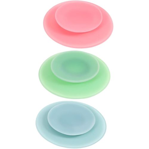 3pcs Silicone Suction Cup Pad for Toddlers Double Sided Suction Plates Sturdy and Secure for Restaurant Mat