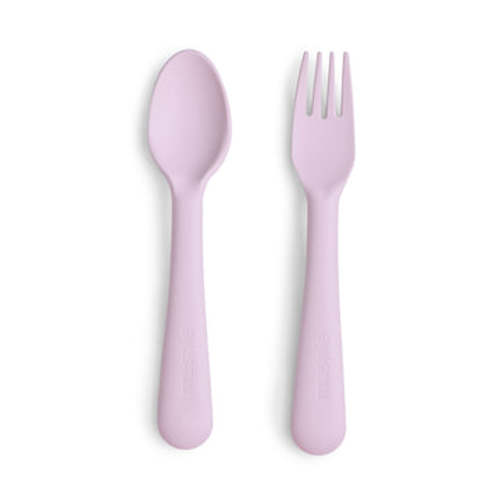 Mushie Baby Dinnerware Fork and Spoon Set
