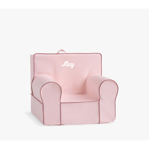 Pottery Barn My First Anywhere Chair, Monochrome Twill Collection - Pink Pearl