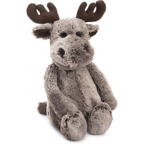 Jellycat Bashful Marty Moose Stuffed Animal, Medium 12 inches - Woodland Plush Toy - Classic Children's Gift