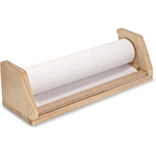 Amazon.com: Melissa & Doug Wooden Tabletop Paper Roll Dispenser With White Bond Paper (12 inches x 75 feet) - Drawing, Art, Craft Paper Roll For Kids : Melissa & Doug: Home & Kitchen