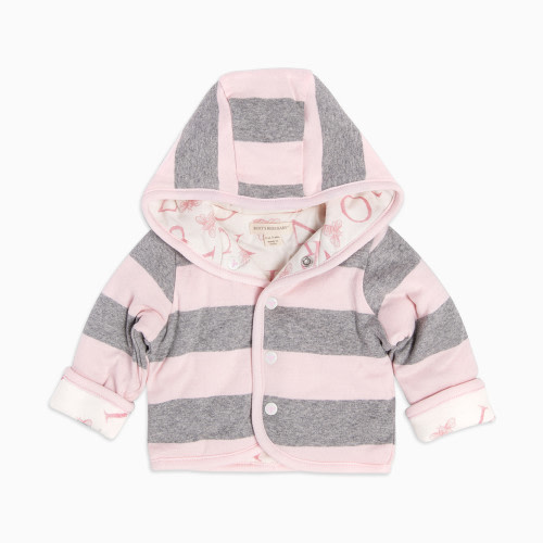Organic Watercolor A Bee C Reversible Jacket - Blossom