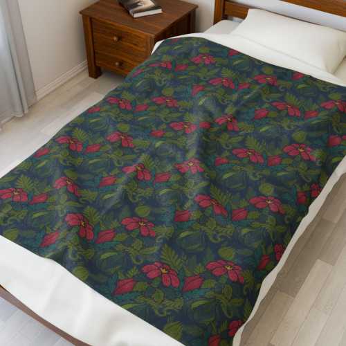 Grass Type Starter Blanket, Pokemon Cozy Blanket, Kanto Region Plant Home Decor, Pokémon Fan Gift, Bulbasaur Baby Blanket
