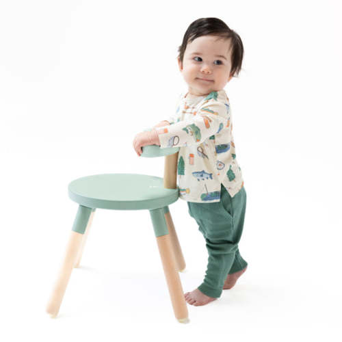 Fishing Things - Long Sleeve Henley Top and Waffle Jogger