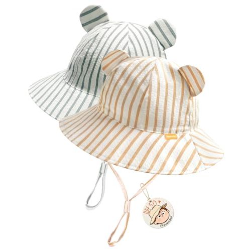 FURTALK Baby Sun Hat Infant Toddler Hat UPF 50+ Bucket Hat for Baby Boys Girls Beach Hat with Wide Brim