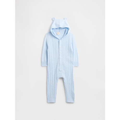 Baby CashSoft Cable-Knit One-Piece