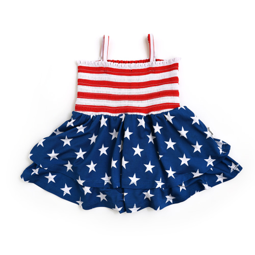 Quincy Stars & Stripes SMOCKED TIERED TUTU