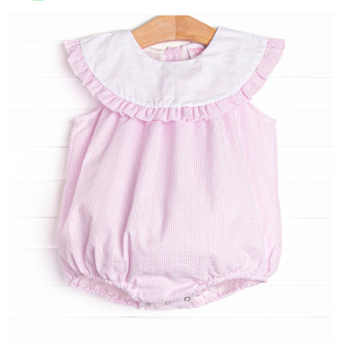 Peyton Bubble, Pink Seersucker – Stitchy Fish