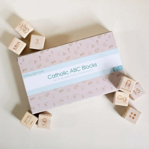 Catholic ABC Alphabet Blocks - Shining Light Dolls