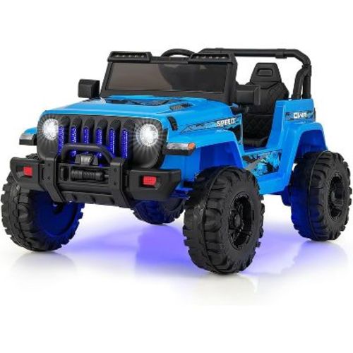 Costway Kids Ride on Truck 12V Battery Powered Ride on Car 2-Seat with 2.4G Parental Remote Control