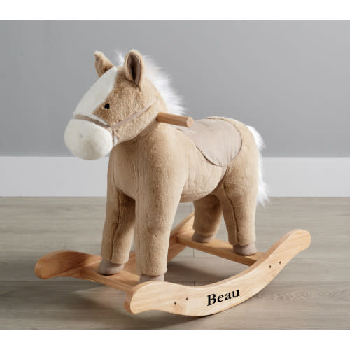 Musical Horse Plush Nursery Rocker