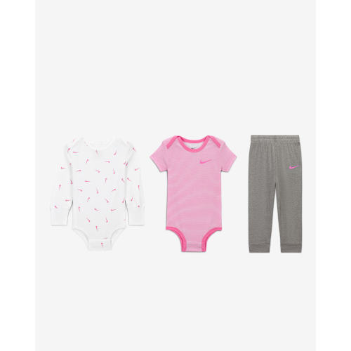 Nike Baby Essentials Baby 3-Piece Bodysuits and Pants Set. Nike.com