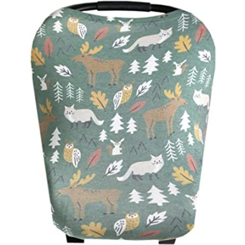 Copper Pearl Multi-Use Cover: Car Seat Covers, Nursing Cover, and Stroller Cover for Sun - Stretchy Fabric, All-Season Use, Stylish Designs, Easy Access for Moms - Atwood