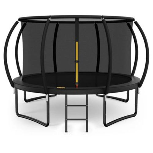 Outdoor Trampoline with Enclosure Net and Ladder for Kids and Adults