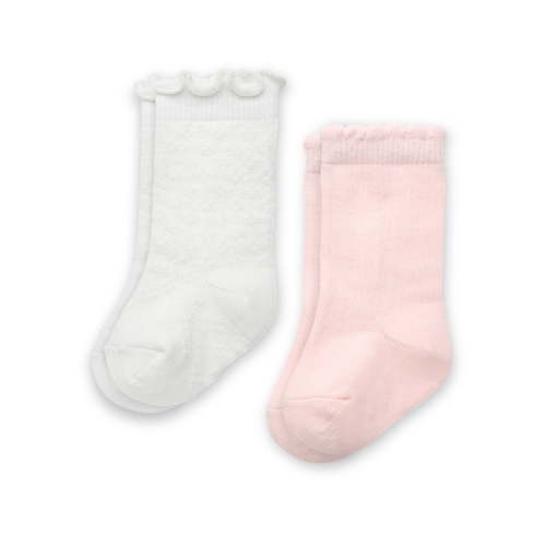 Carter's Child of Mine, Infant Girl Knee High Socks, 2 Packs, Multicolor, Size 0-6 Months