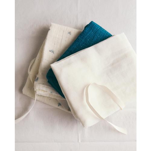 BABY FLORAL MUSLIN CLOTHS (PACK OF 3)