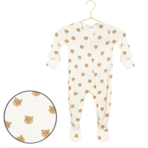 Teddy Zipper Footies