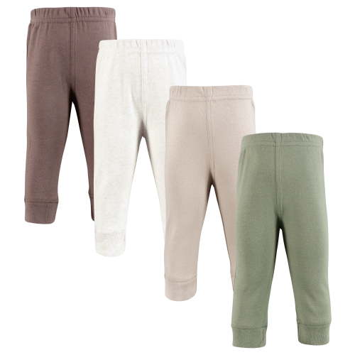 Hudson Baby Cotton Pants and Leggings, Neutral Olive, 3-6 Months