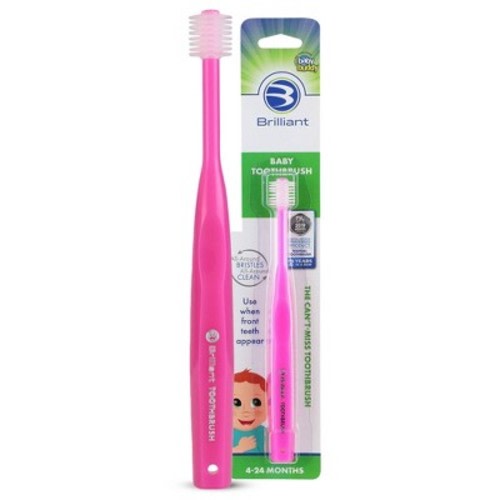 Baby Buddy Brilliant Baby Toothbrush - Soft Pink