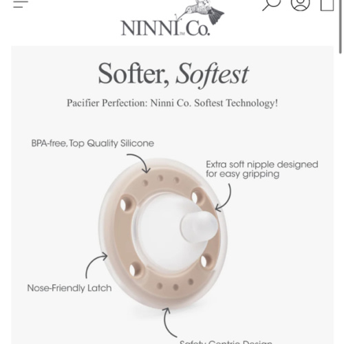 Ninni Pacifier Oatmeal 2 Pack