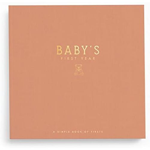 Lucy Darling Baby Memory Book – Teddy Bears' Picnic | Luxury Baby First Year Book & Photo Album | Gender Neutral Keepsake Journal for Milestones, Memories & Photos | Thoughtful Pregnancy Gift