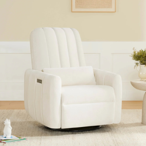 Shell Power Swivel Nursery Glider Recliner