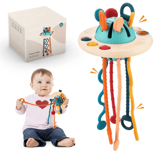 Montessori UFO Silicone Pulling Toy – Project Montessori