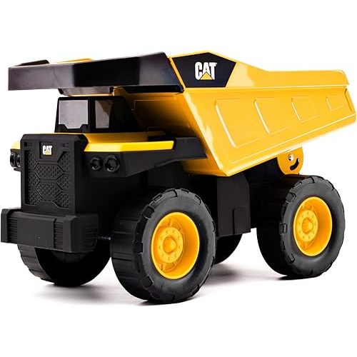 CAT Construction, Real Steel Max Dump Truck 12" - Heavy Duty Steel Construction Toy with Realistic Working Dump Bed – Durable Vehicle for Indoor & Outdoor Play – Ages 3+