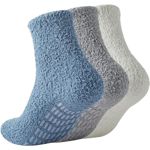 Breslatte Non Slip Hospital Socks with Grips for Women Grip Slipper Socks for Women Gifts