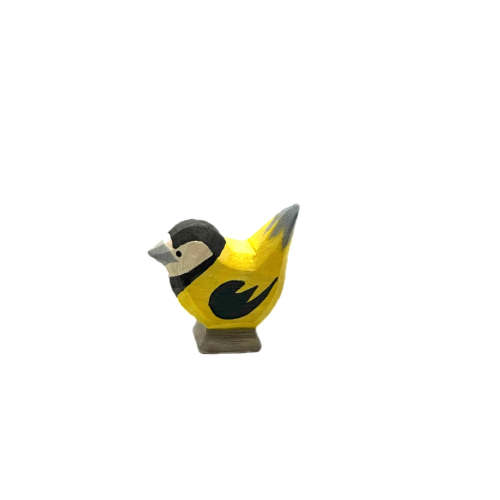 Handcrafted Open Ended Wooden Toy Bird - Goldfinch