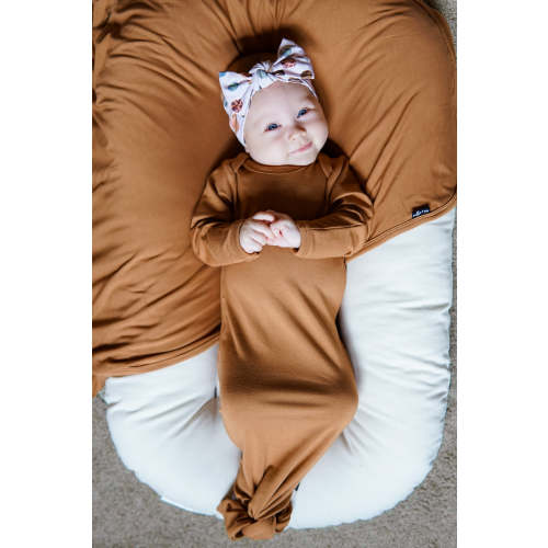 BAMBOO KNOTTED GOWN- Caramel