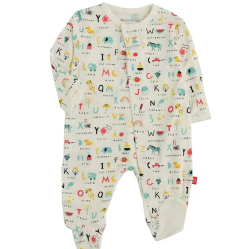 ABC Love Modal Footie - Magnetic Me (0-3)