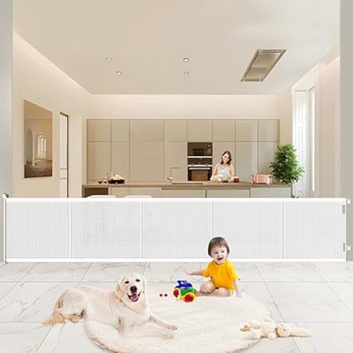 Pawtners Baby Gates Extra Wide, 41" Tall, up to 120" Wide