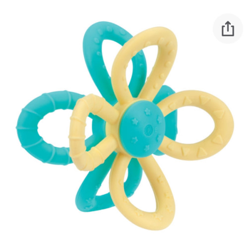 Fun Loops Teether | Aqua/Yellow – Nuby