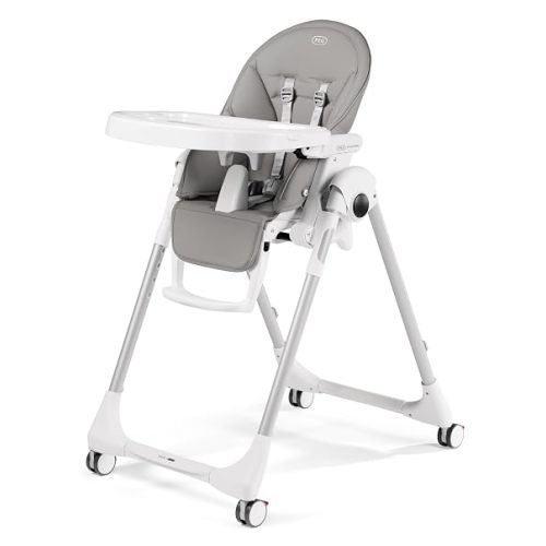 PEG Prima Pappa Zero 3 - High Chair - Ice (Grey) | For Children Newborn to 3 Years of Age - Made in Italy
