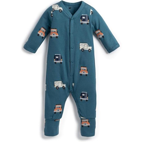 monica + andy On the Go Baby One Piece, 100% Organic Baby Clothes for Girls & Boys, Sizes For Preemie, Newborn, & Infant