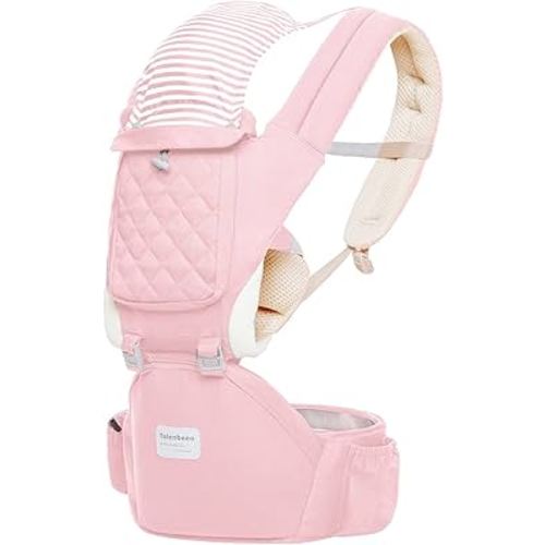 Baby Carrier Newborn to Toddler, 6-in-1 Baby Carrier with Hip Seat Lumbar Support 7-41 lbs, Baby Soft Carrier for All Seasons & Positions, Adjustable Size for Shopping Hiking Travelling