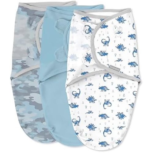 SwaddleMe by Ingenuity Ingenuity Original Baby Swaddle, Dino Mite