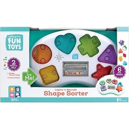 Lights & Sounds Shape Sorter Designed for Children Ages 9+ Months,Multi