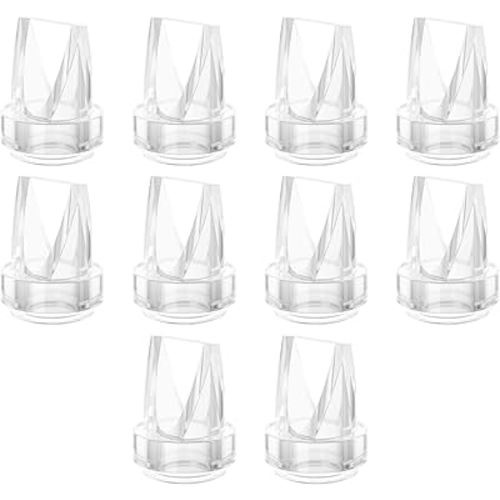 10PCS Duckbill Valves Compatible with eufy E10 E20 S1 S1 Pro MomMed S21,S32 Breast Pump Replacement Pump Parts Accessories