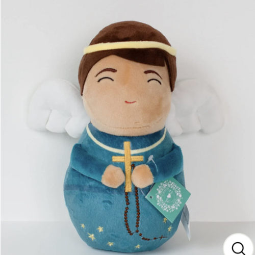 Teal Blue Guardian Angel Plush Doll